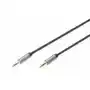 Kabel połączeniowy audio DIGITUS PREMIUM MiniJack Stereo Typ 3.5mm/3.5mm M/M nylon 1,8m Sklep on-line