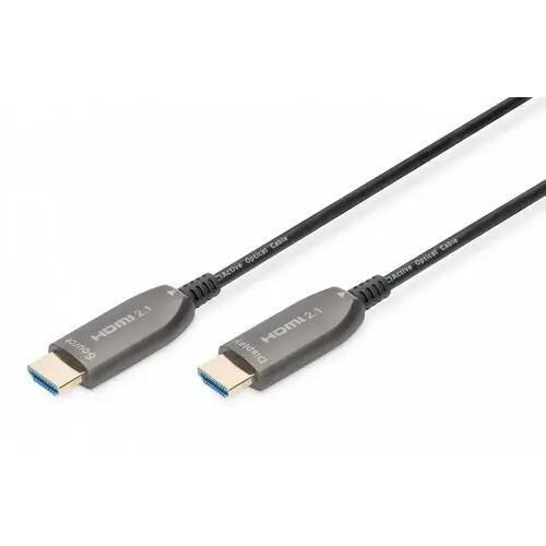 Digitus Kabel połączeniowy hybrydowy AOC HDMI 2.1 Ultra High Speed 8K/60Hz UHD HDMI A/HDMI A M/M 15m Czarny, 1_760105