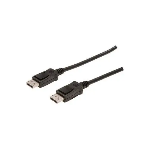 Kabel TV, Monitor DisplayPort Digitus, [1x Złącze męskie DisplayPort - 1x Złącze męskie DisplayPort], 1 m, Czarny