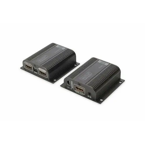 Digitus Przedłużacz/Extender HDMI do 50m po skrętce Cat.6/7 UTP, 1080p 60Hz FHD, HDCP 1.2, IR, audio(zestaw), DS-55100-1