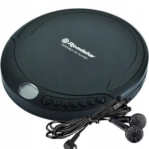 Discman Odtwarzacz Prznośny CD Roadstar PCD-435NCD/BK Słuchawki