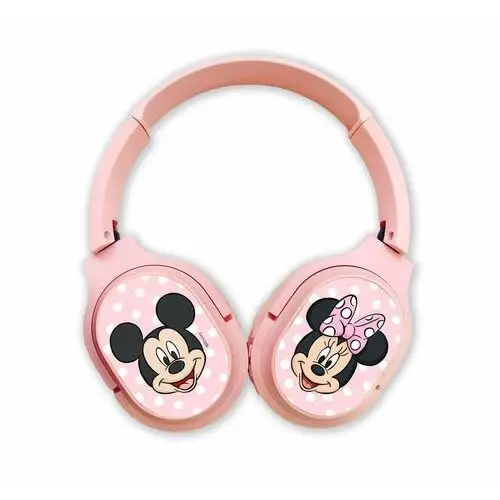 Disney Bezprzewodowe słuchawki stereo z mikrofonem mickey i minnie 002 różowy
