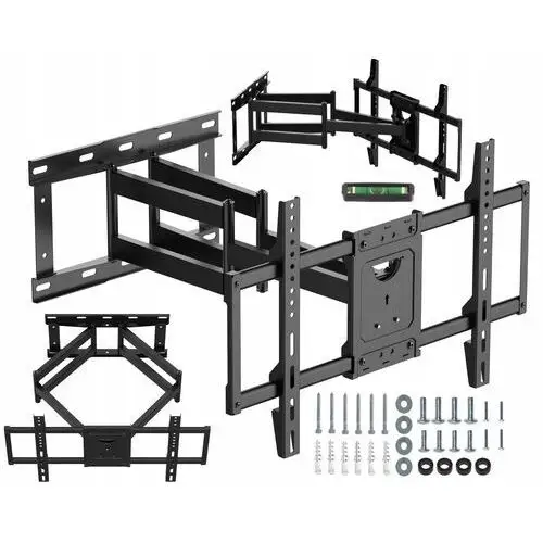 Długi 65cm Uchwyt do Telewizora 32-65 cali Obrotowy Uniwersalny Wieszak Tv