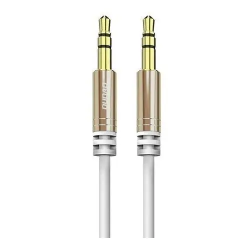 Długi rozciągliwy kabel aux mini jack 3.5mm sprężyna 150cm biały (l12 white) Dudao