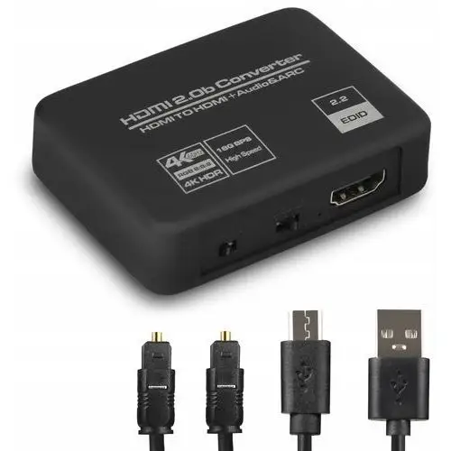 Ekstraktor Hdmi 2.0 Toslink Konwerter Arc Hdcp 4K