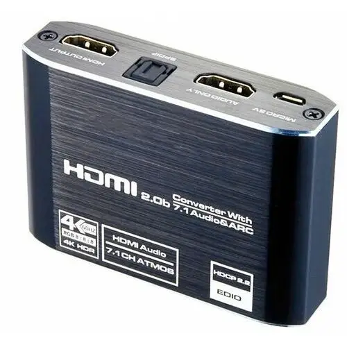 Ekstraktor Hdmi 2.0 Toslink Konwerter Atmos 7.1