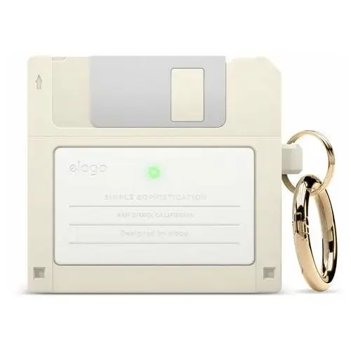 ELAGO Etui Dyskietka do AirPods 3, Floppy Disk Classic White