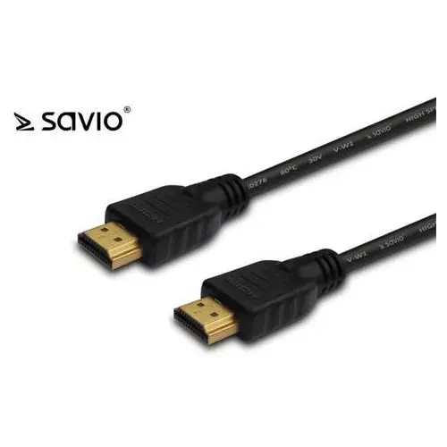 Savio cl-113 kabel hdmi 2.0, złoty, 3d, 4kx2k, miedź, 5m Elmak