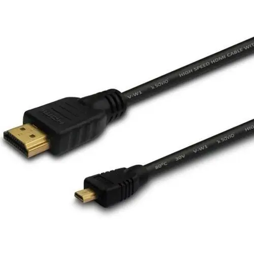 Savio cl-149 kabel hdmi am - micro hdmi dm v1.4 3d 4kx2k 0,5m złoty Elmak