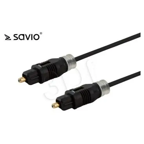 Elmak SAVIO CLS-06 Przewód, kabel optyczny Toslink, pozłacane końcówki, OD: 2.2mm, 1m