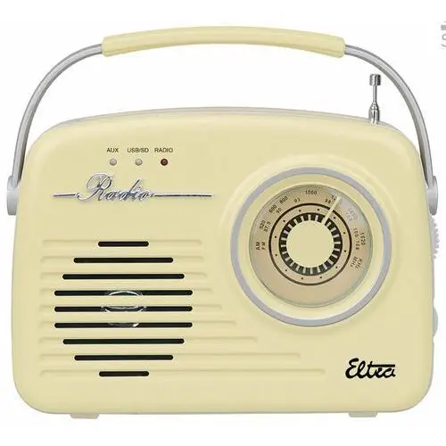 Eltra radio luiza retro sp-11 mp3 usb sd różowe