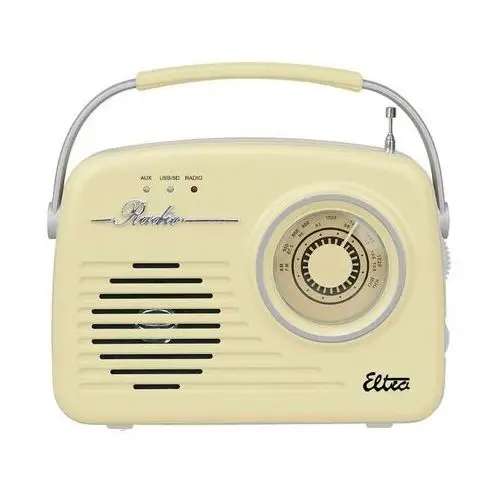 Radio luiza retro sp-11 mp3 usb sd waniliowe Eltra