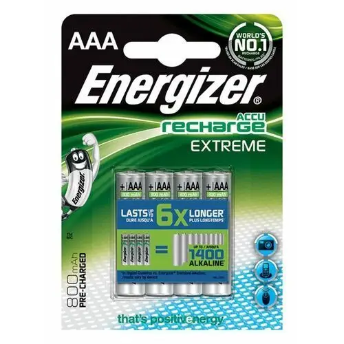 Energizer Akumulator Extreme AAA / R03 800mAh 4 szt