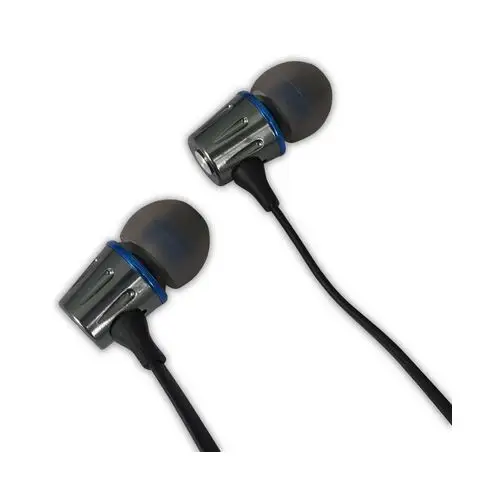 EH203KB Esperanza słuchawki douszne metalowe z mikrofonem eh203 grafitowo-niebieskie