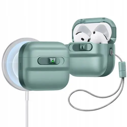 Etui na słuchawki do Apple AirPods 4, case do MagSafe, obudowa, blokada Esr