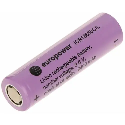 Akumulator li-ion bat-icr18650cil/ep 3.6v Europower