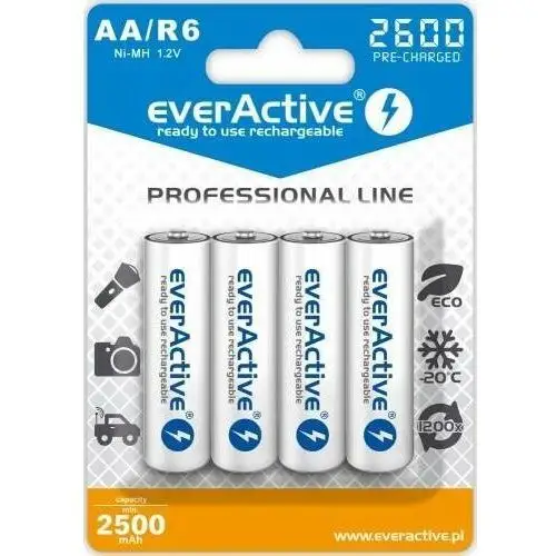 Everactive Akumulator r6 aa professional line, ni-mh, 2500 mah, 4 szt