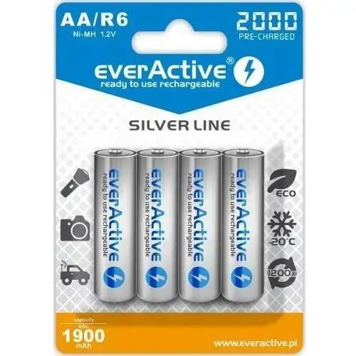 Everactive Akumulator r6 aa silver line, ni-mh, 1900 mah, 4 szt
