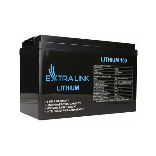 Extralink LiFePO4 100AH Akumulator 12.8V