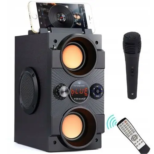 Feegar Głośnik Bluetooth 5.0 LED+Mikrofon Radio