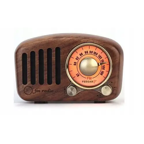 Feegar Retro Radio Kuchenne drewniane Bt 4.2 10h