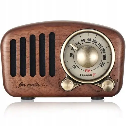 Feegar Retro Radio Kuchenne drewniane Bt 4.2 10h