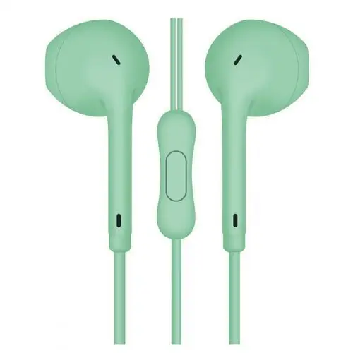 Earphones mini jack + mic macaroon style green [45758] te Freestyle