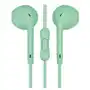 Earphones mini jack + mic macaroon style green [45758] te Freestyle Sklep on-line