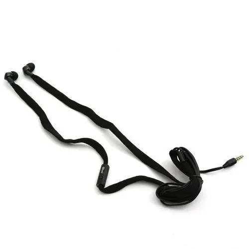 Freestyle shoelace earphones + mic słuchawki douszne z mikrofonem shoelace black [42776]