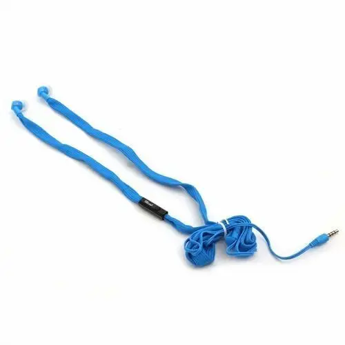 Shoelace earphones + mic słuchawki douszne z mikrofonem shoelace fh2112 blue [42777] Freestyle