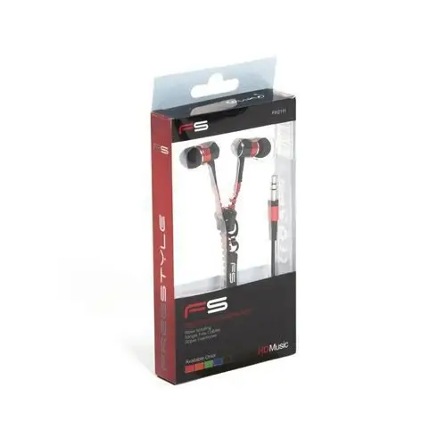 Zip earphones + mic słuchawki douszne z mikrofonem zip red [41802] te Freestyle