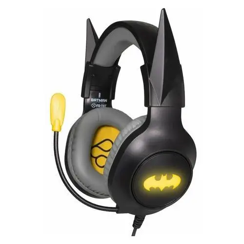 FRTEC – Zestaw słuchawkowy Batman Aurculares Gaming Headset, z kablem i Luz LED RGB, dla Playstation 5, PS4, Xbox Series X/S, Xbox One, Nintendo Swi