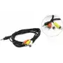 GEMBIRD CCA-4P2R-2M Gembird kabel audio JACK 3,5mm (4-pin) M / 3x RCA (CINCH) M, 2M, czarny Sklep on-line