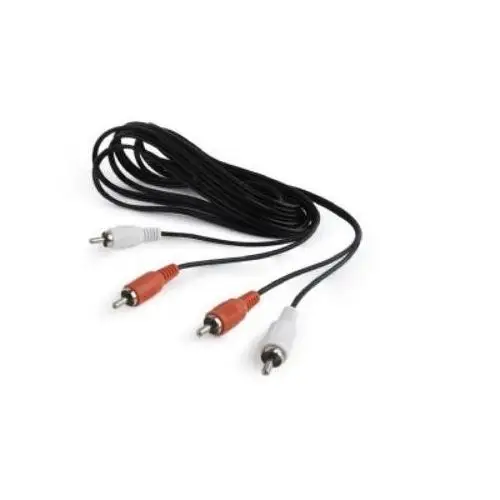 Gembird kabel cinch audio 2rca/2rca 1.8m czarny cca-2r2r-6 - CCA-2R2R-6- natychmiastowa
