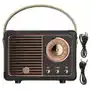 Głośnik Bezprzewodowy Radio Bt Vintage Styl Retro 400MAH 5V 3W Czarny Sklep on-line