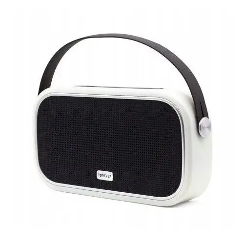 Głośnik Bluetooth bezprzewodowy biały radio retro przenośne mobilne rączka