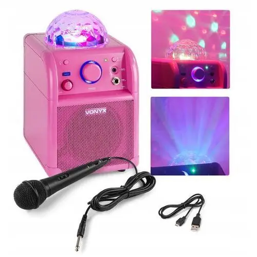 Głośnik Bluetooth Led Rgb 50W+ Mikrofon Karaoke