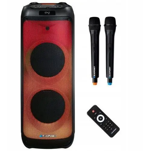 Głośnik Bluetooth PartyBox 1600W 2 Mikrofony Karaoke Pilot Blaupunkt PB12DB