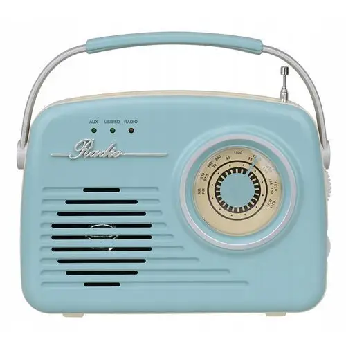 Głośnik Bluetooth z radiem przenośny retro vintage radio do kuchni ozdoba