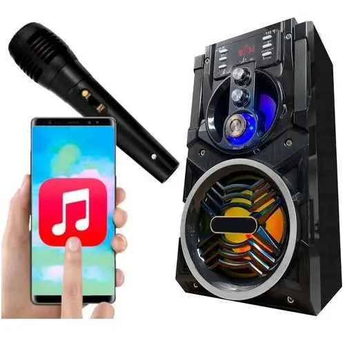 Głośnik Charge Boombox Przenośny Karaoke Aux MP3 Led Rgb Bt 800W Mikrofon