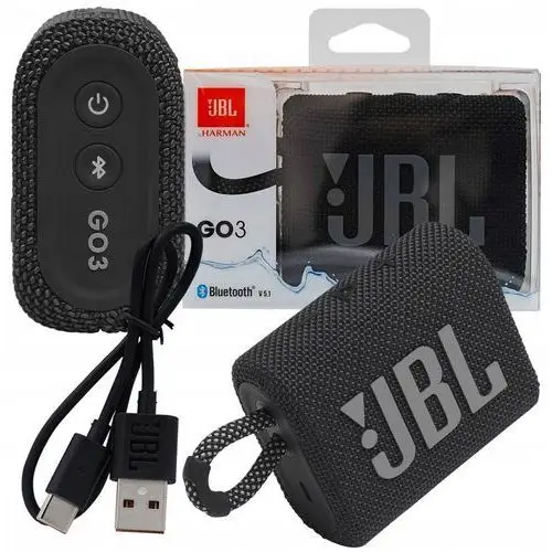 Głośnik Jbl GO3 Czarny Wodoodporny Przenośny Bluetooth