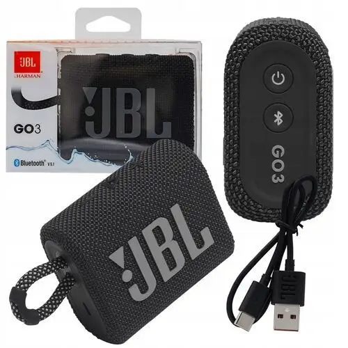 Głośnik Jbl GO3 Przenośny Wodoodporny Bluetooth Czarny