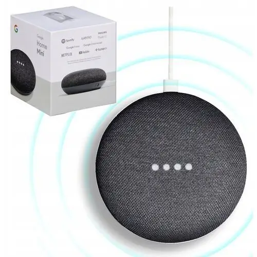 Głośnik przenośny Asystent Google Home Mini czarny