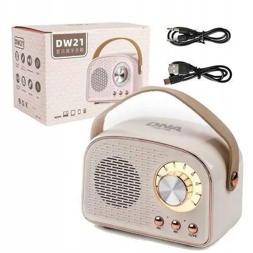 Głośnik Przenośny Bluetooth Bezprzewodowy Radio Fm Usb MP3 Kuchenne Retro