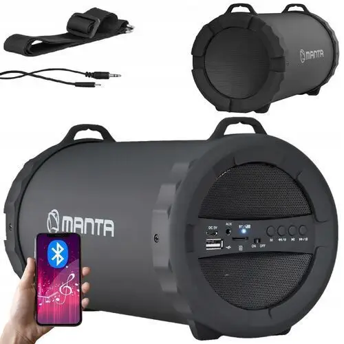 Głośnik Przenośny Bluetooth Boombox Tuba Fm Manta