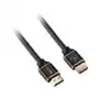 Kabel hdmi 2.0, 1m, pozłacany, w oplocie, high speed, ethernet, czarny Gogen Sklep on-line