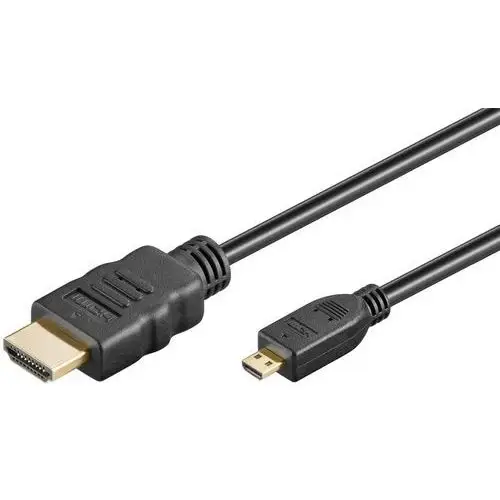 Kabel HDMI - micro HDMI 2.0 4K@60Hz Goobay czarny 1m 2