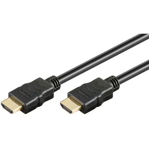 Goobay Standard HDMI cable, gold-plated HDMI cable, Black, 10 m, 51824