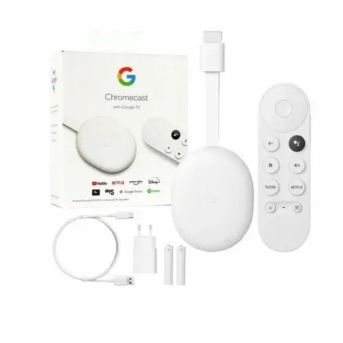 Google Chromecast 4.0 Google Tv Hd Smart Biały