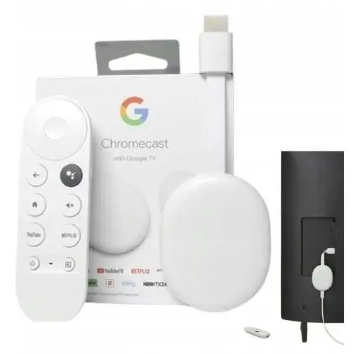 Google Chromecast 4.0 Hd Odtwarzacz Multimedialny Wifi Pilot Adapter